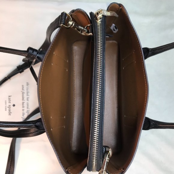 NWOT Authentic Kate Spade Margaux Leopard Medium Leather Convertible Crossbody - Picture 7 of 9